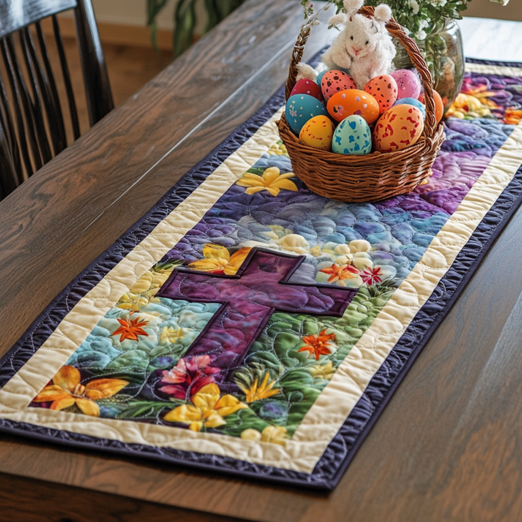Easter Blessings Quilted Table Runner NCU0VH2130