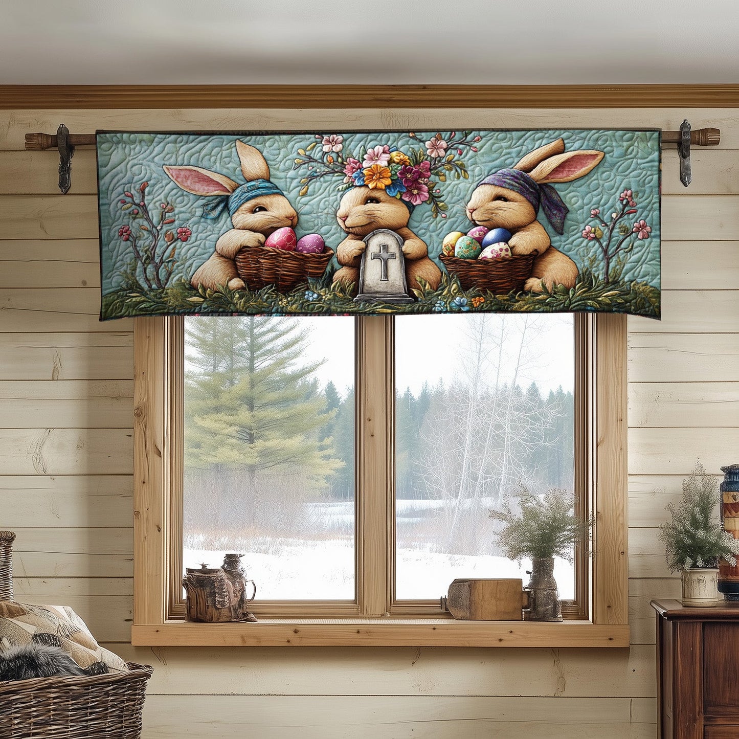 Easter Blessings Quilted Valance NCU0NT4490