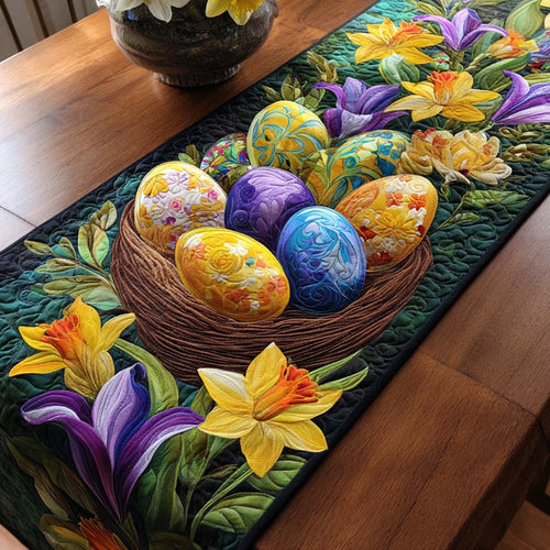 Easter Bloom Quilted Table Runner NCU0NT12264