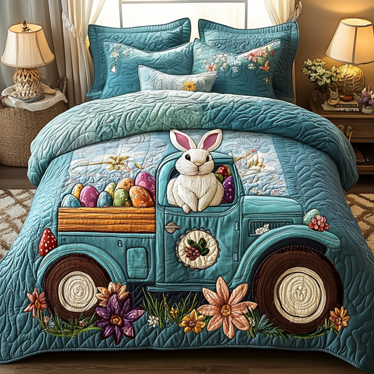 Easter Bunny Journey Quilted Bedding Set NCU0DV1943