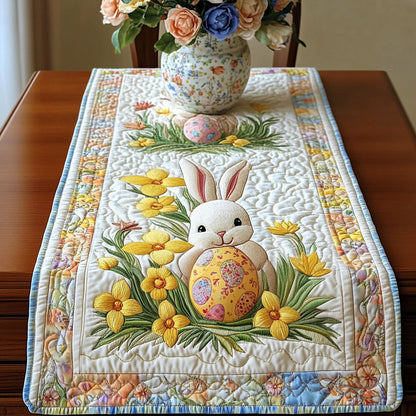 Easter Bunny Quilted Table Runner NCU0NT3312