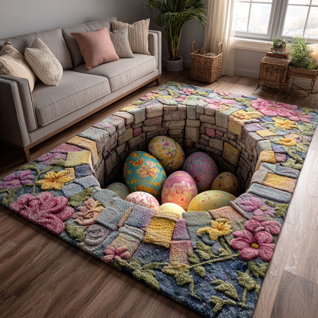 Easter Egg Bloom Area Rug NCU0TD2301
