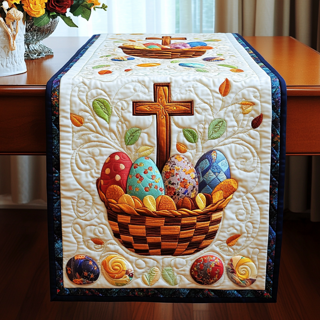 Easter Faith Quilted Table Runner NCU0NT3191