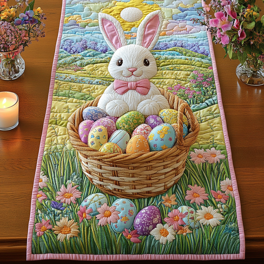 Easter Glow Quilted Table Runner NCU0VH3354
