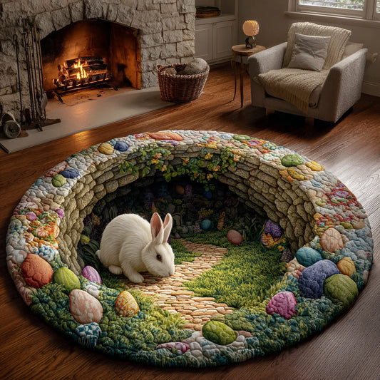 Easter Hidden Path Quilted Round Mat NCU0HH1735