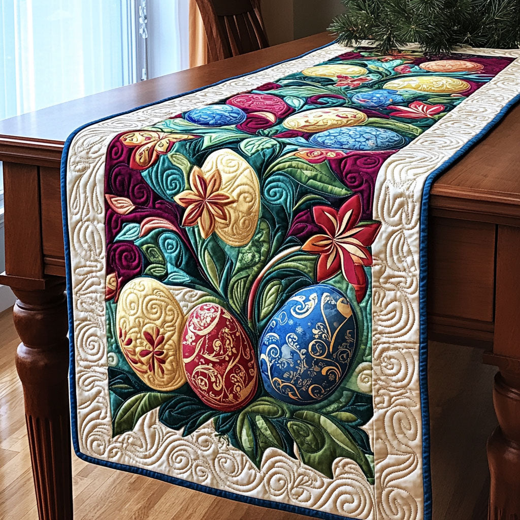 Easter Joy Delight Quilted Table Runner NCU0PT4314