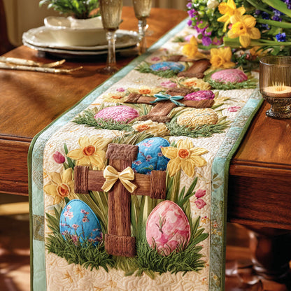Easter Meadow Quilted Table Runner NCU0TD2276