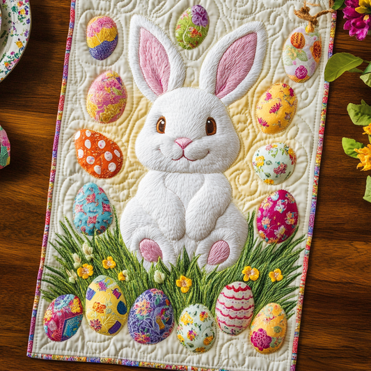 Easter Morning Quilted Table Runner NCU0VH2125