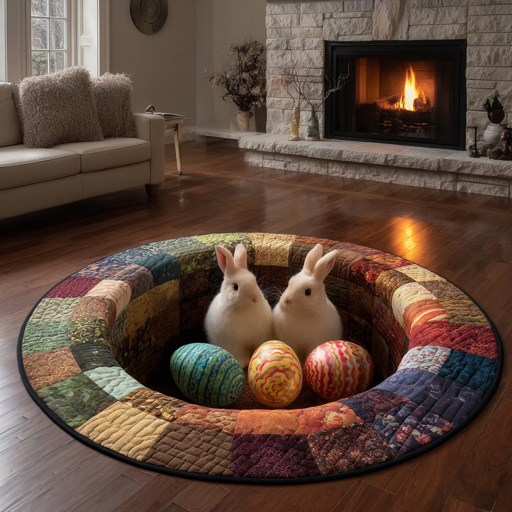 Easter Mystic Hollow Quilted Round Mat NCU0HH1738