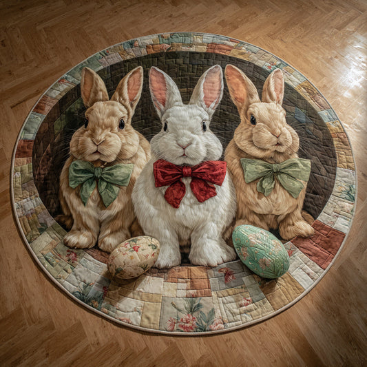 Easter Royal Trio Quilted Round Mat NCU0HH1741