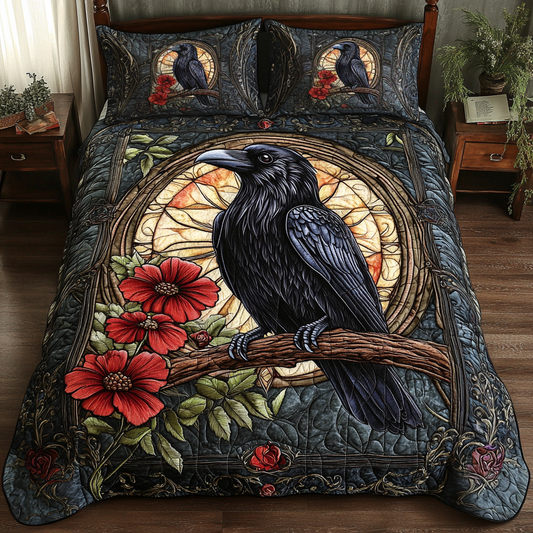 Echo of Night 3-Piece Quilted Bedding Set NCU0DK3834