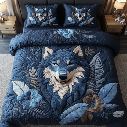 Echoed Mist 3-Piece Quilted Bedding Set NCU0DV2756