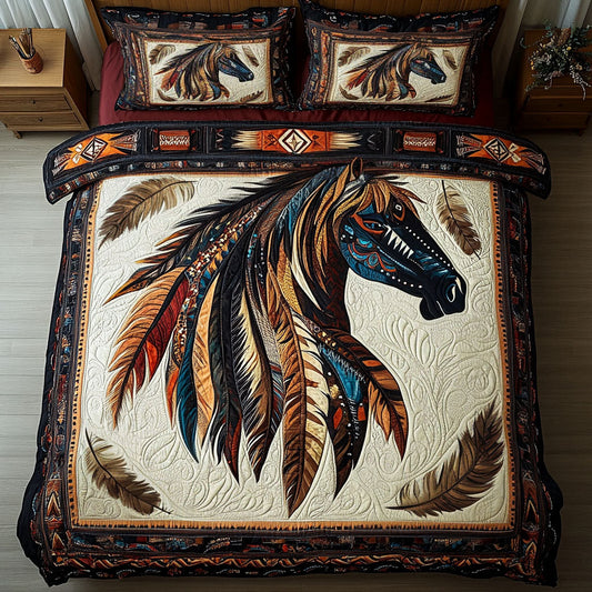 Echoes of Nature 3-Piece Quilted Bedding Set NCU0PT3097