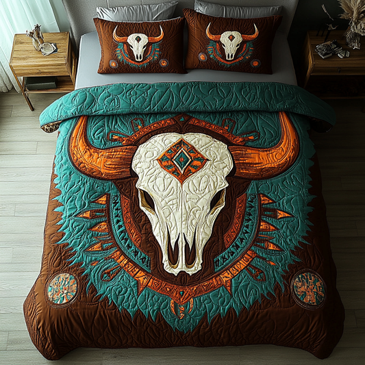 Echoes of Strength 3-Piece Quilted Bedding Set NCU0DK3228