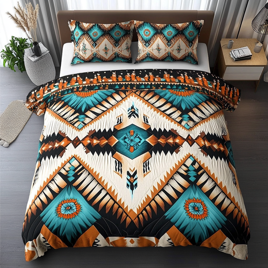Echoes of Tradition 3-Piece Quilted Bedding Set NCU0DK2639