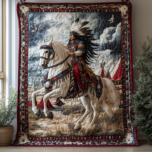 Echoes of the Ancestors Quilted Blanket NCU0DV3904