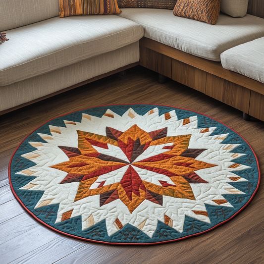 Echoes of the Ancestors Quilted Round Mat NCU0DK5164