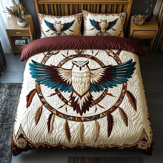 Echoes of the Night 3-Piece Quilted Bedding Set NCU0DK3340