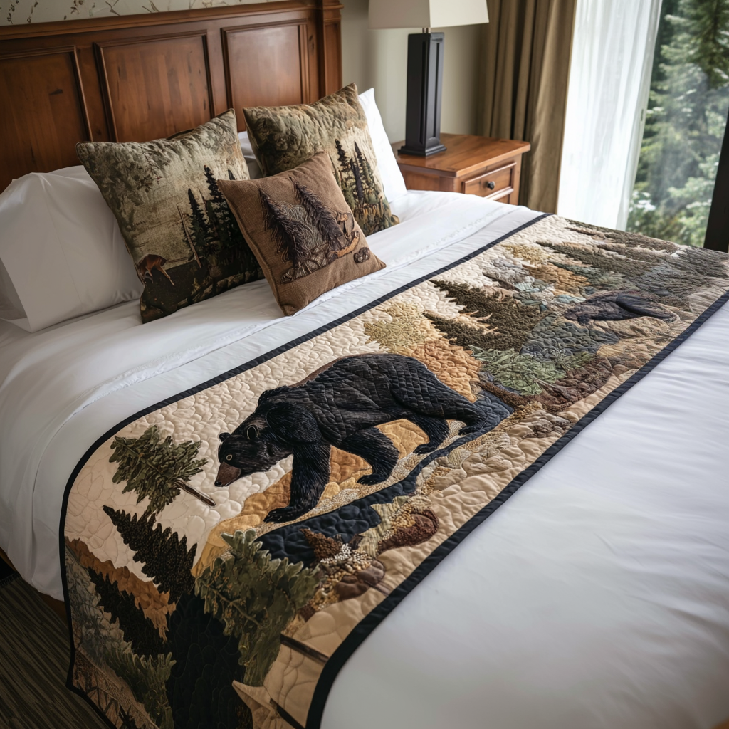 Echoing Forest Quilted Bed Runner NCU0PT8371