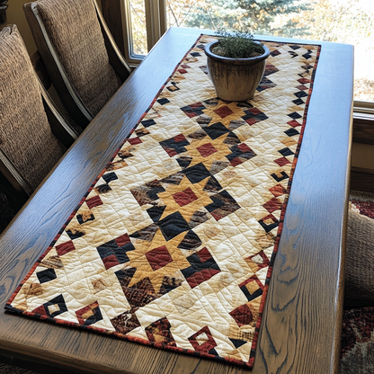 Echoing Patterns Quilted Table Runner NCU0DK4427