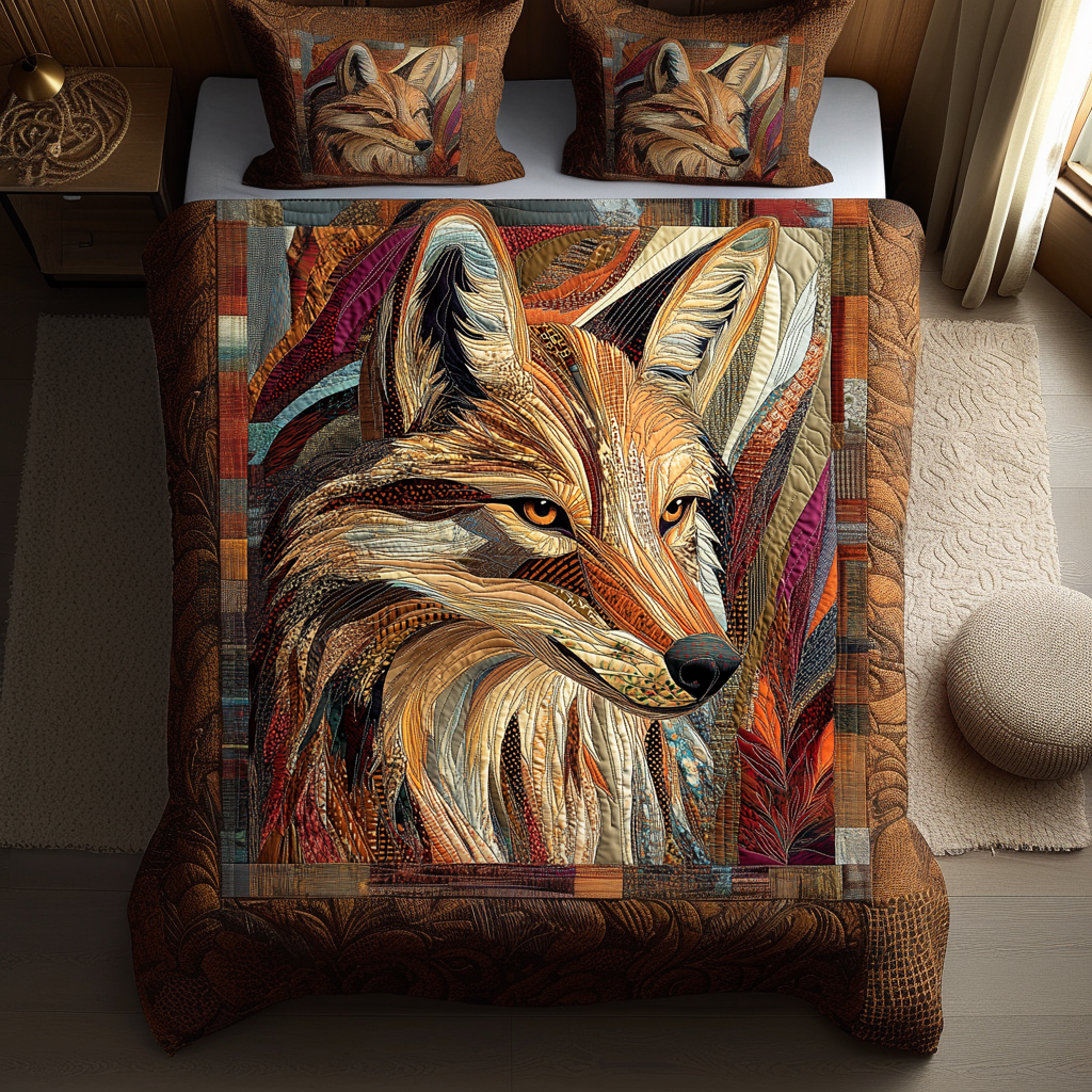 Echoing Spirits 3-Piece Quilted Bedding Set NCU0DV3388