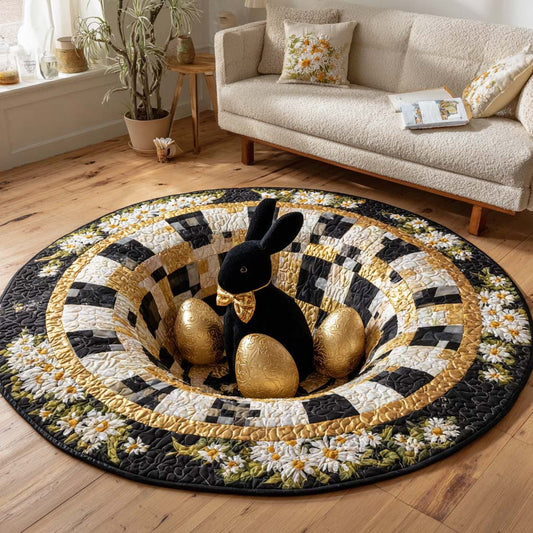 Eclipse Bloom Quilted Round Mat NCU0HH1789