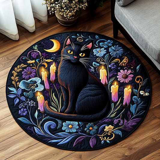 Eclipse Elegance Quilted Round Mat NCU0DV3284