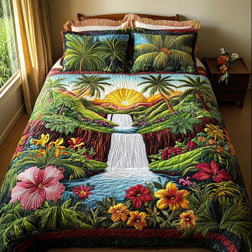 Eden Falls 3-Piece Quilted Bedding Set NCU0PT4720