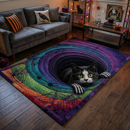Eerie Cat Illusion Area Rug NCU0HH2078