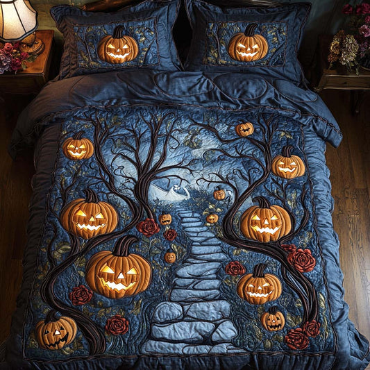 Eerie Night 3-Piece Quilted Bedding Set NCU0NT9496