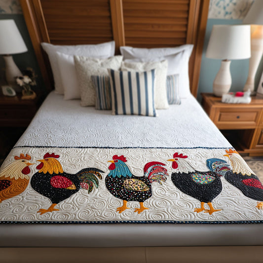 Egg-citing Design Quilted Bed Runner NCU0PT8063