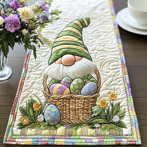 Egg Basket Quilted Table Runner NCU0NT3237