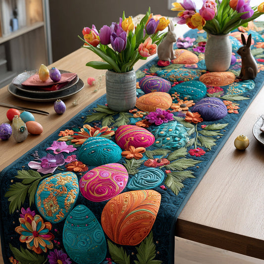 Egg Garden Quilted Table Runner NCU0VL3198