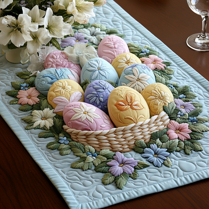 Egg Hunt Quilted Table Runner NCU0DV2876