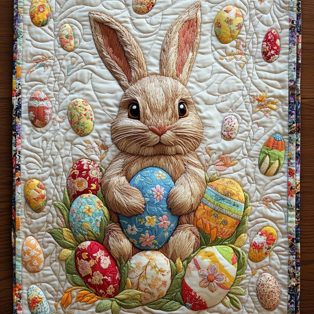 Egg Hunt Quilted Table Runner NCU0VH2124