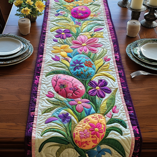 Egg Meadow Magic Quilted Table Runner NCU0VH2848
