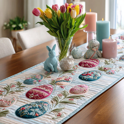 Egg Parade Quilted Table Runner NCU0VL3199