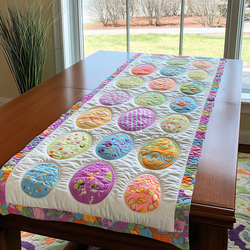 Eggstra Magic Quilted Table Runner NCU0DK5665