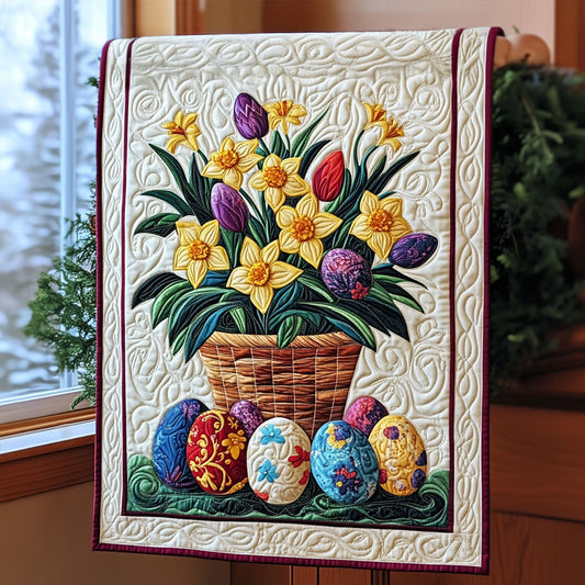 Eggstra Special Easter Quilted Table Runner NCU0PT5149