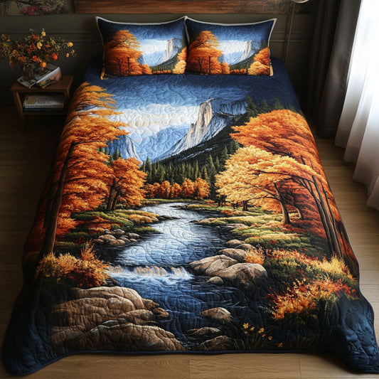 El Capitan in Autumn 3-Piece Quilted Bedding Set NCU0PT6285