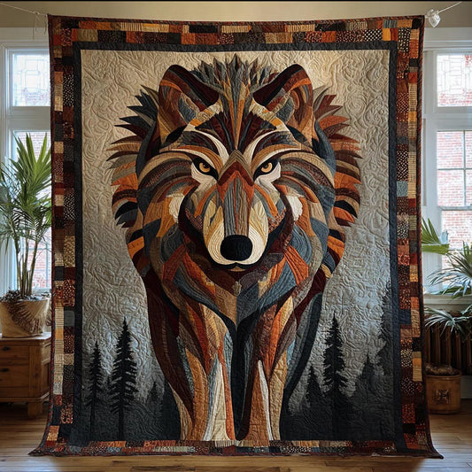 Elder Wolf Quilted Blanket NCU0DV9674