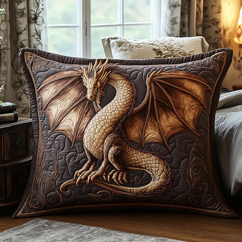 Eldritch Ember Quilted Bedding Pillow Case NCU0DV2635