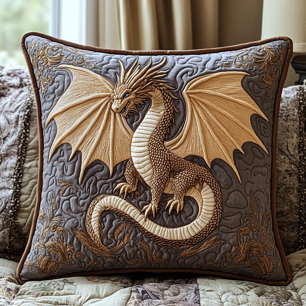 Eldritch Ember Quilted Pillow Case NCU0DV2638