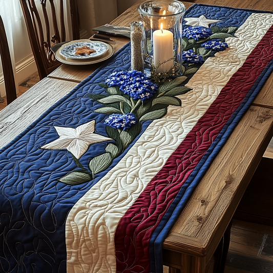 Elegant Blooms Quilted Table Runner NCU0VH4145