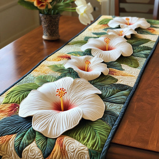 Elegant Blossoms Quilted Table Runner NCU0NT5819