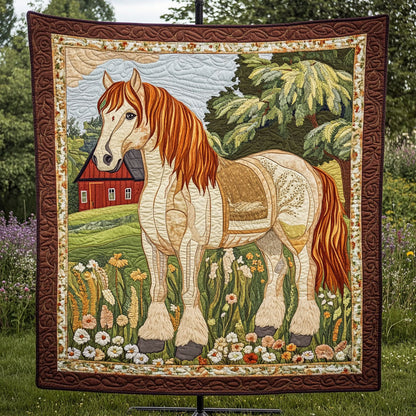 Elegant Clydesdale Quilted Blanket NCU0PT6155