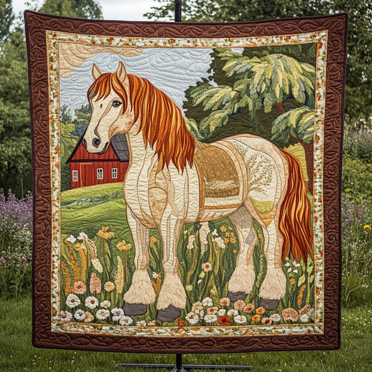 Elegant Clydesdale Quilted Blanket NCU0PT6155