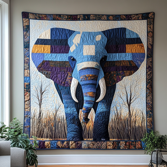 Elegant Elephant Quilted Blanket NCU0DV5965