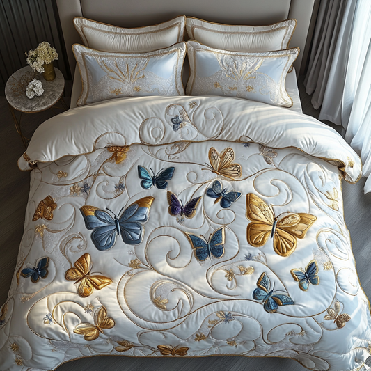 Elegant Flight 3-Piece Quilted Bedding Set NCU0DV4875