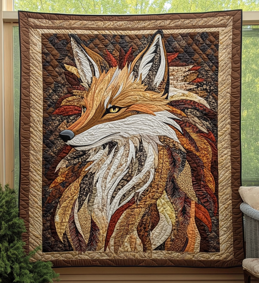 Elegant Fox Quilted Blanket NCU0DV550